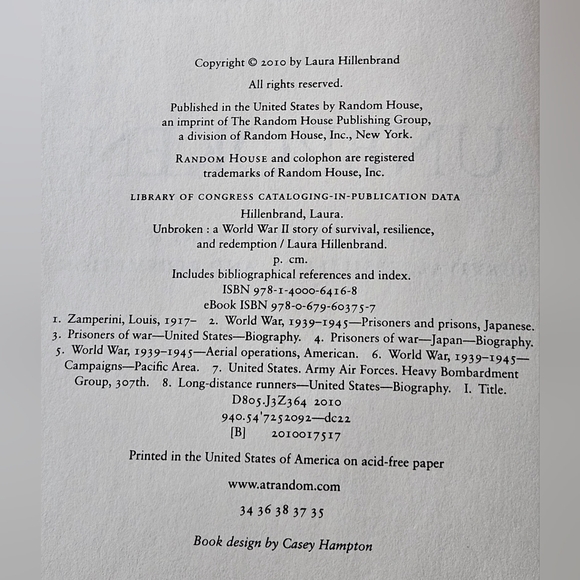 Unbroken A World War II Story of Survival, Resilience, and Redemption by Laura H - Picture 10 of 15